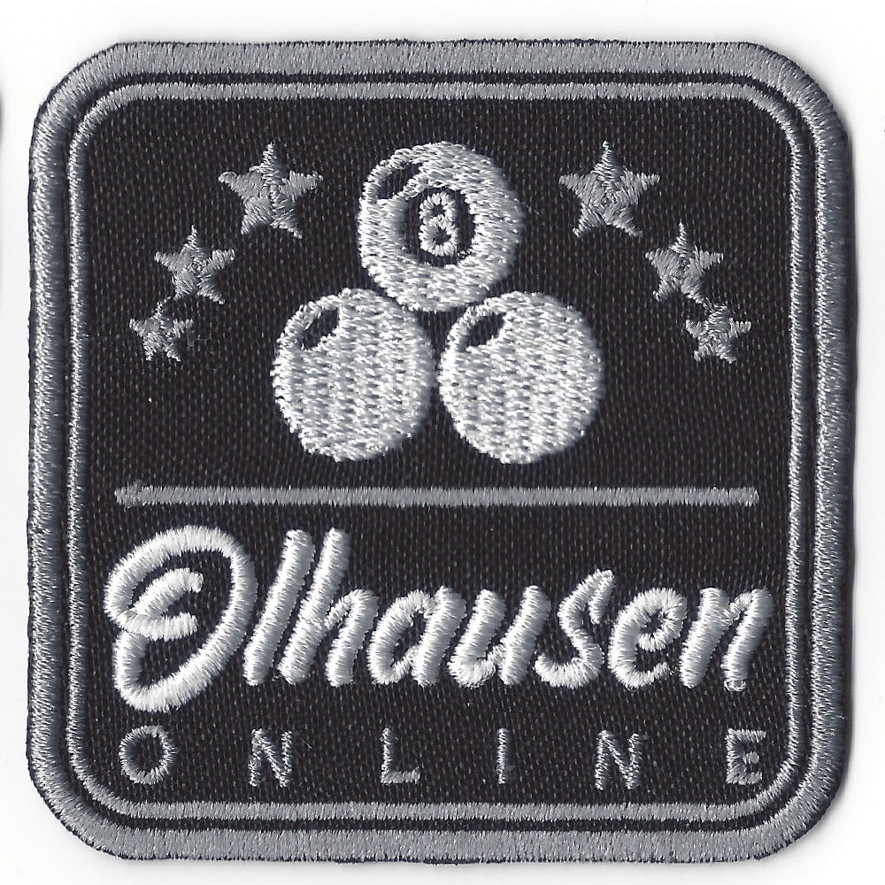 Square 8 Ball Iron on Patch